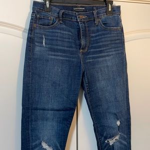 Lucky Brand Destructed Skinny Jeans